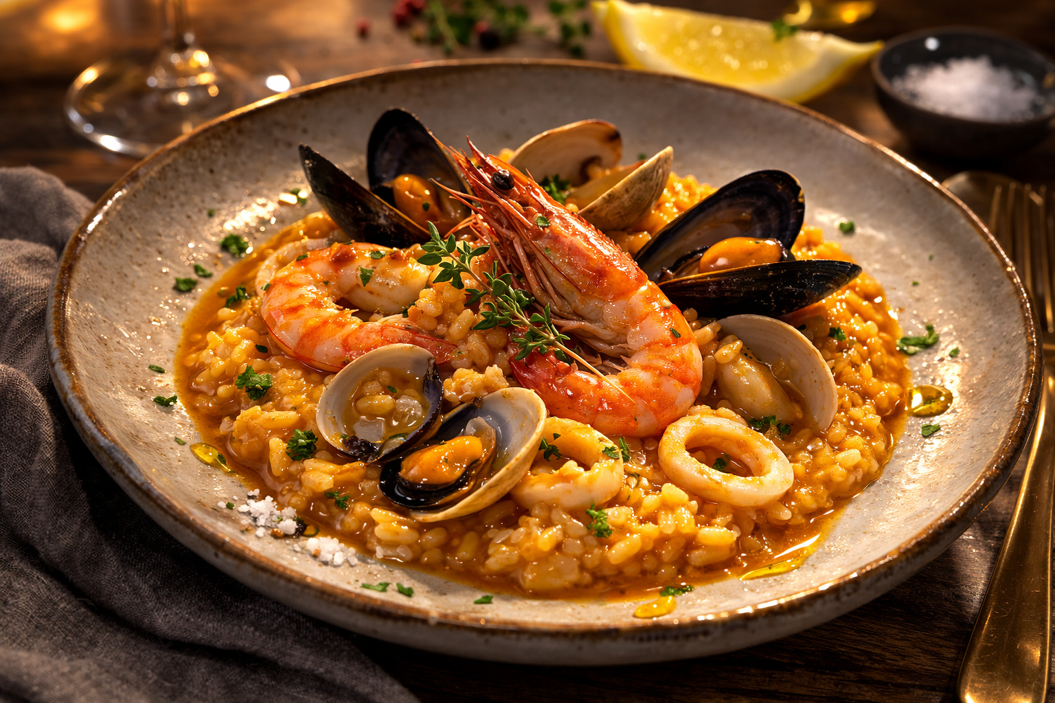 Arroz meloso de marisco